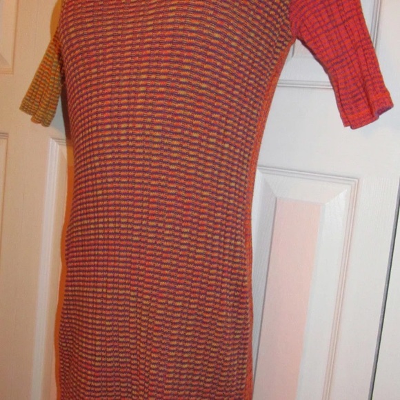 LA FEE MARABOUTEE Multi knit geometric mini dress - Picture 3 of 8